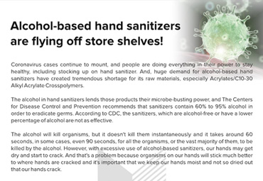 Alcohol-based hand sanitizers are